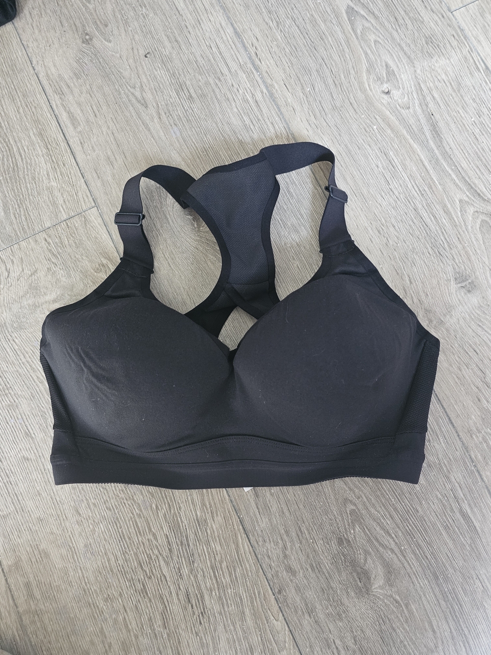 Victoria's Secret Black Molded Cup Racerback Sports Bra